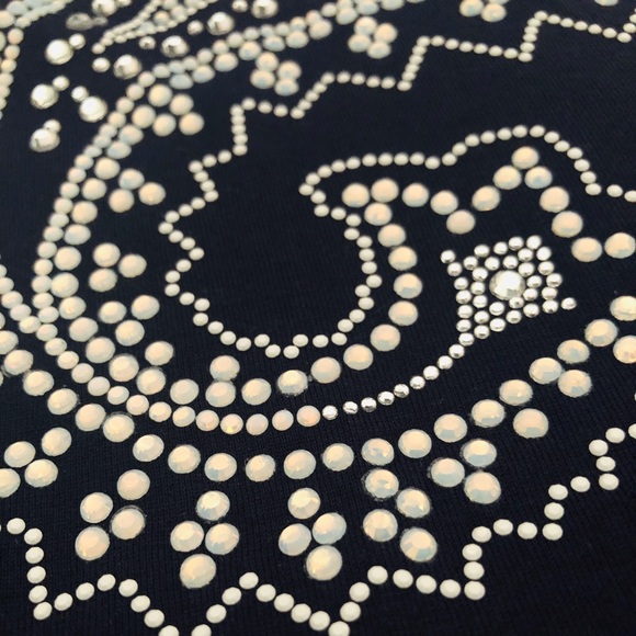 🍎 SOLD 🍎Roberto Cavalli T-shirt 12 Navy tshirt - Picture 2 of 7